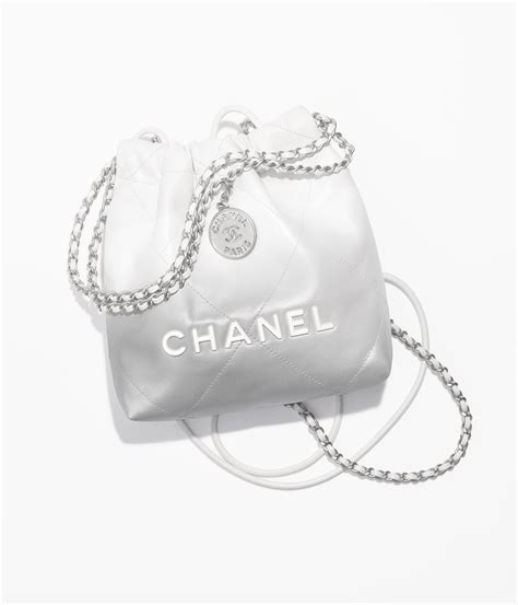 chanel 22 metallic|Chanel 22 mini handbag, Metallic calfskin & silver.